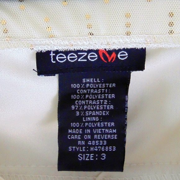 Teeze Me Strapless Glitter and Mesh Layered Dress - Picture 6 of 6